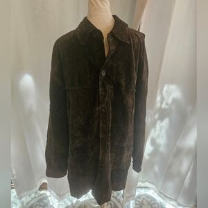 Pronto Uomo Dark Brown Suede Jacket 2XLT